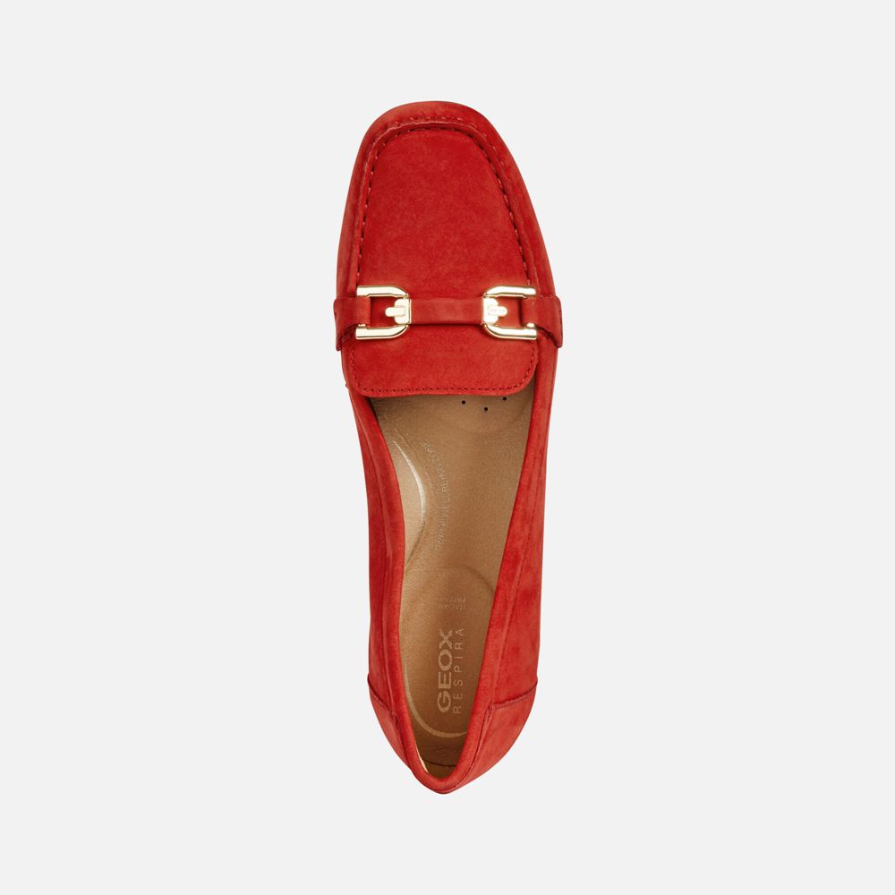 Geox Loafers Red Annytah - Geox Womens Shoes - MNSAQH624